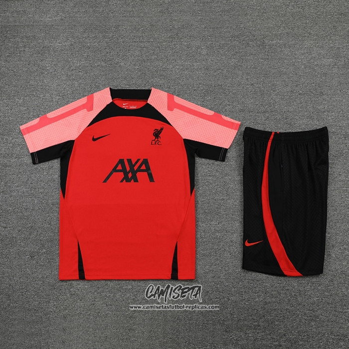 Chandal del Liverpool 2022-2023 Manga Corta Rojo - Pantalon Corto